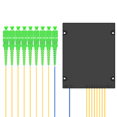 Canal da caixa de distribuição do divisor do ABS 1x8 1x16 Ftth bom para canalizar a uniformidade